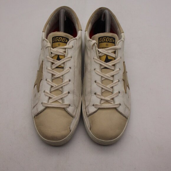 Golden Goose Super Star Vigna Women's EU 41 White Gray Beige Leather Sneaker - Picture 2 of 11